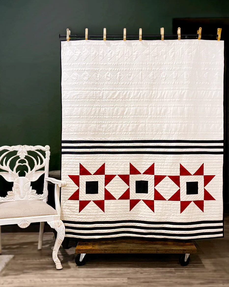 Rustic Stars Quilt Pattern by Quiltachusetts