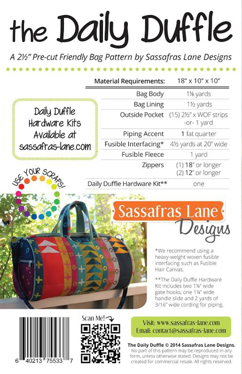 The Daily Duffle # SASSLN0020- Special Order