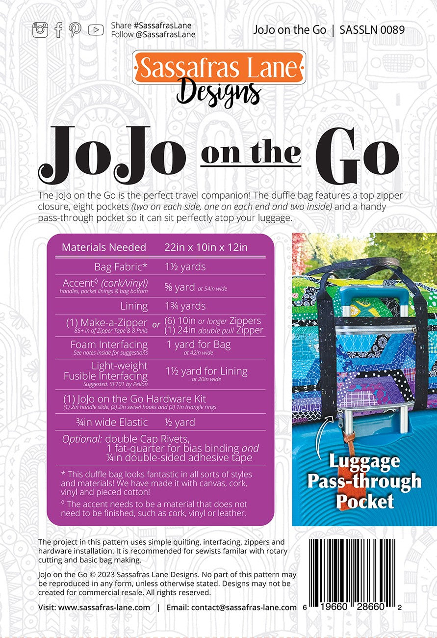 JoJo on the Go Duffle Bag # SASSLN0089 - Special Order