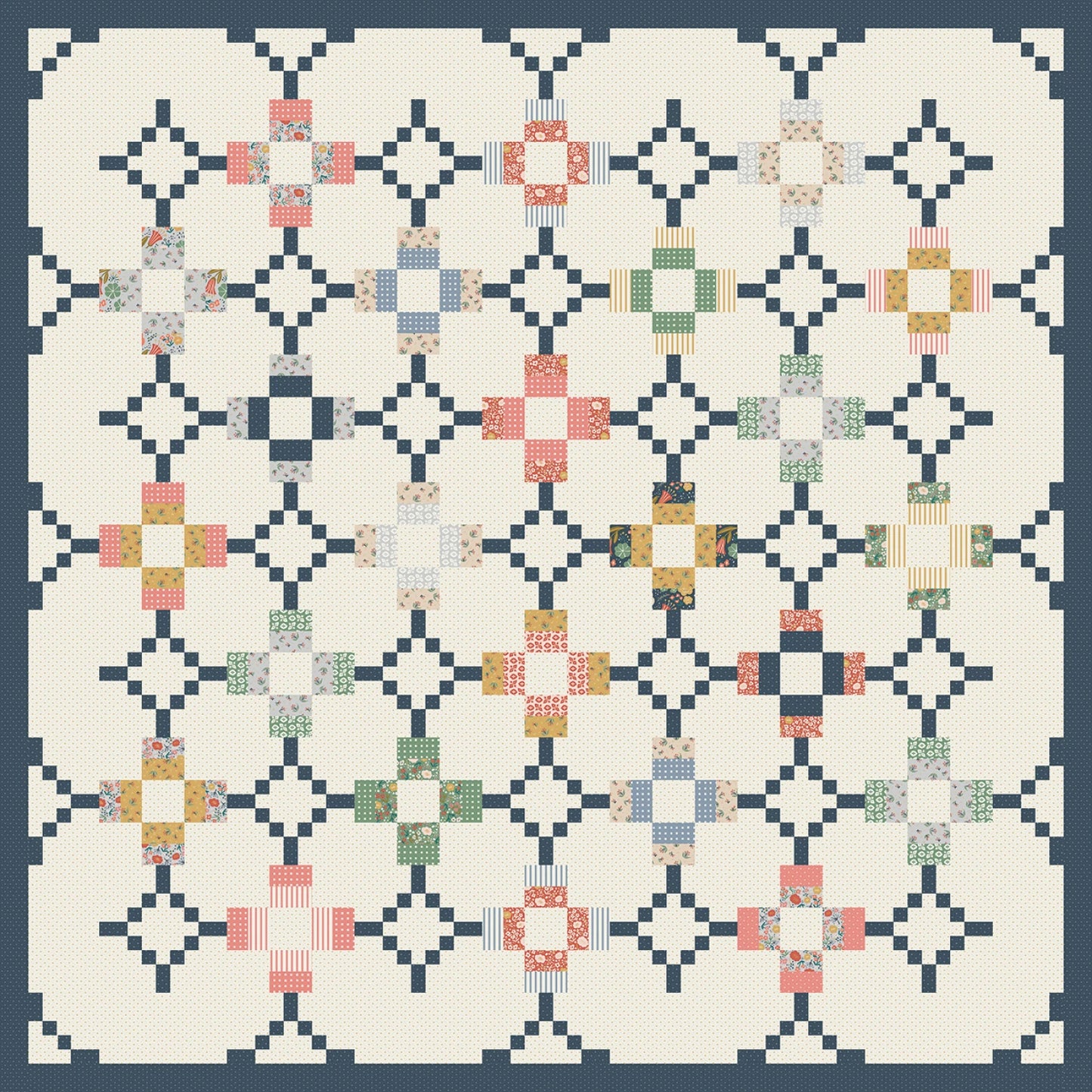 Ivy Reese by Deana Rutter - Ebb and Flow Quilt Front