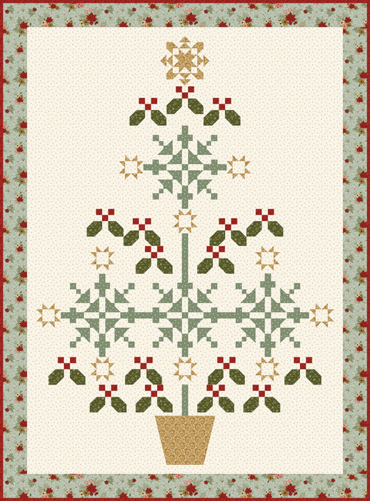 Christmas Greetings by Sandy Gervais : Christmas Greetings Quilt Front Shop Sample