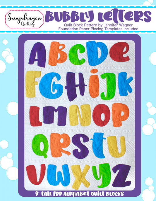 Bubbly Letter Blocks # SDQ-24024 - Special Order