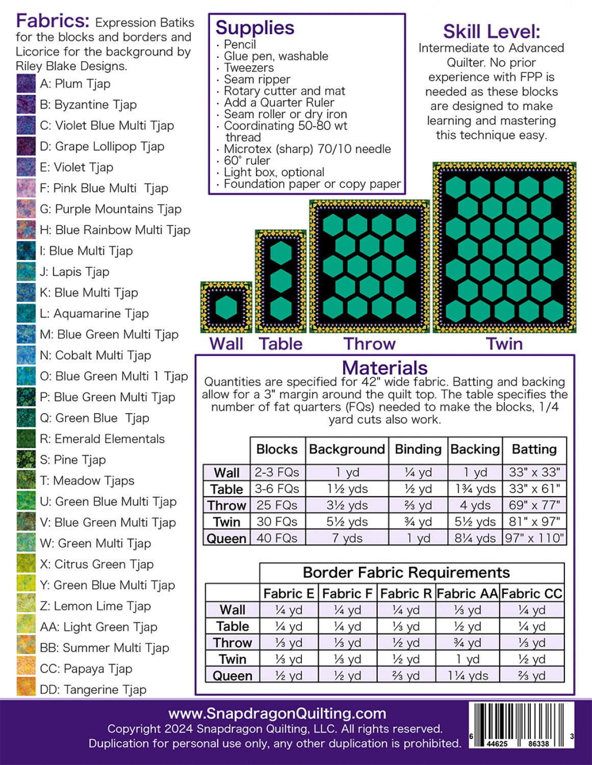 All Together Now Quilt Pattern # SDQ-63383 - Special Order