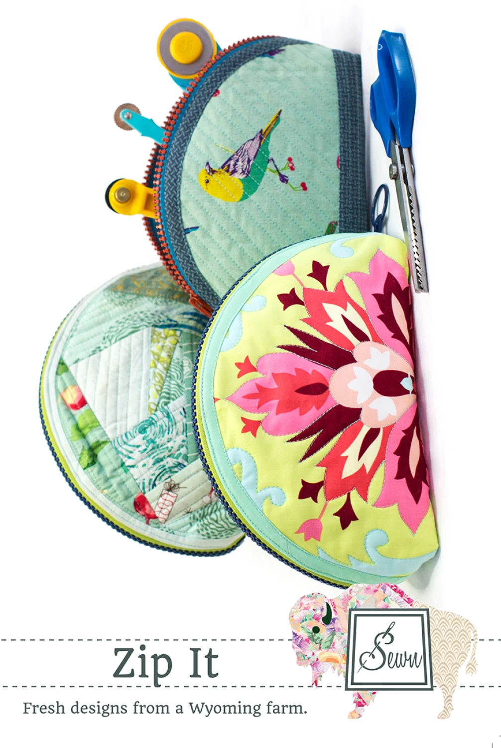 Zip It Bag Pattern by Sewn Wyoming