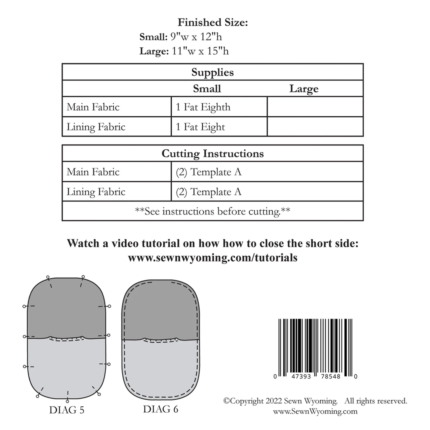 Japanese Knot Bag by Sewn Wyoming