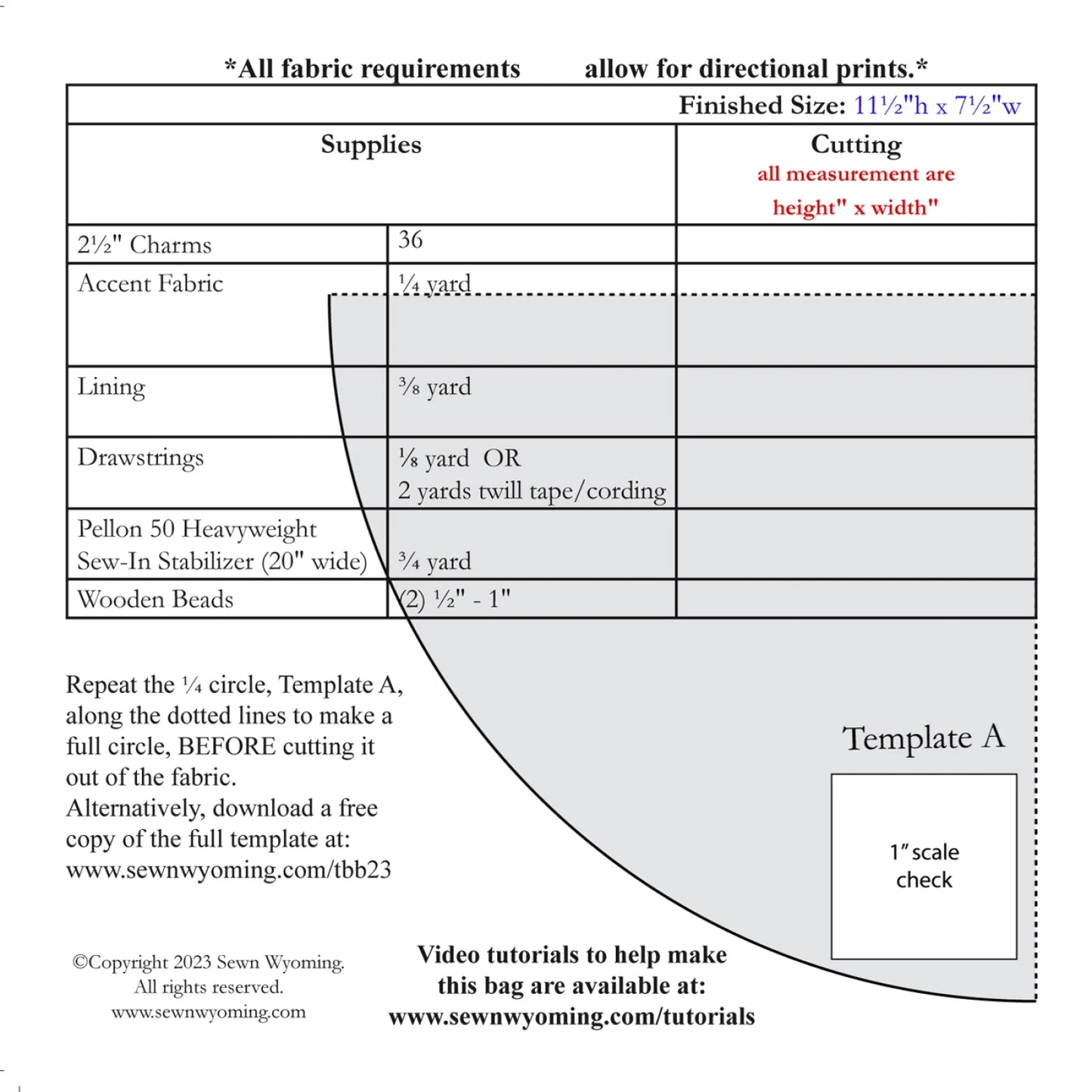 The Bucket Bag Pattern by Sewn Wyoming