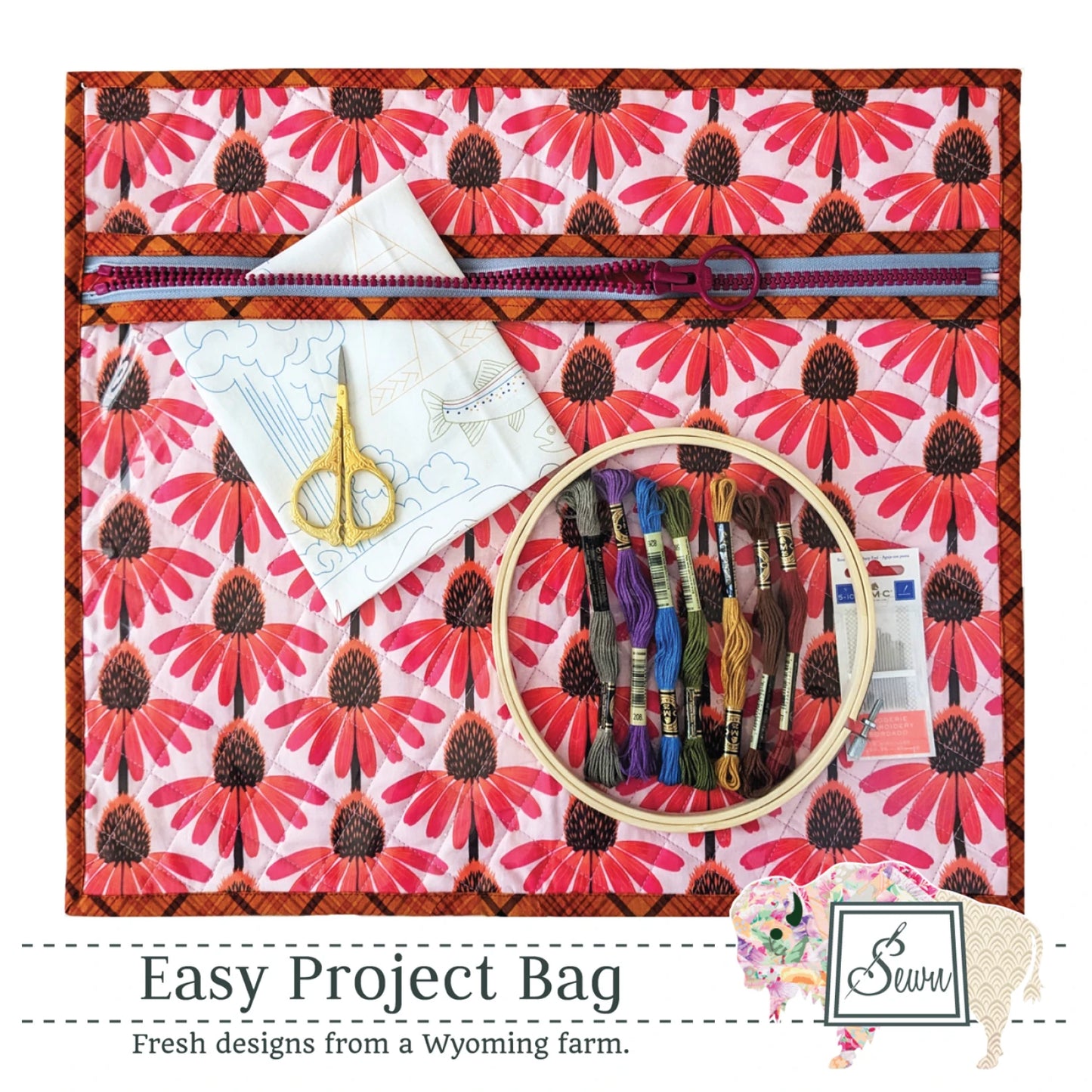 Easy Project Bag Pattern by Sewn Wyoming