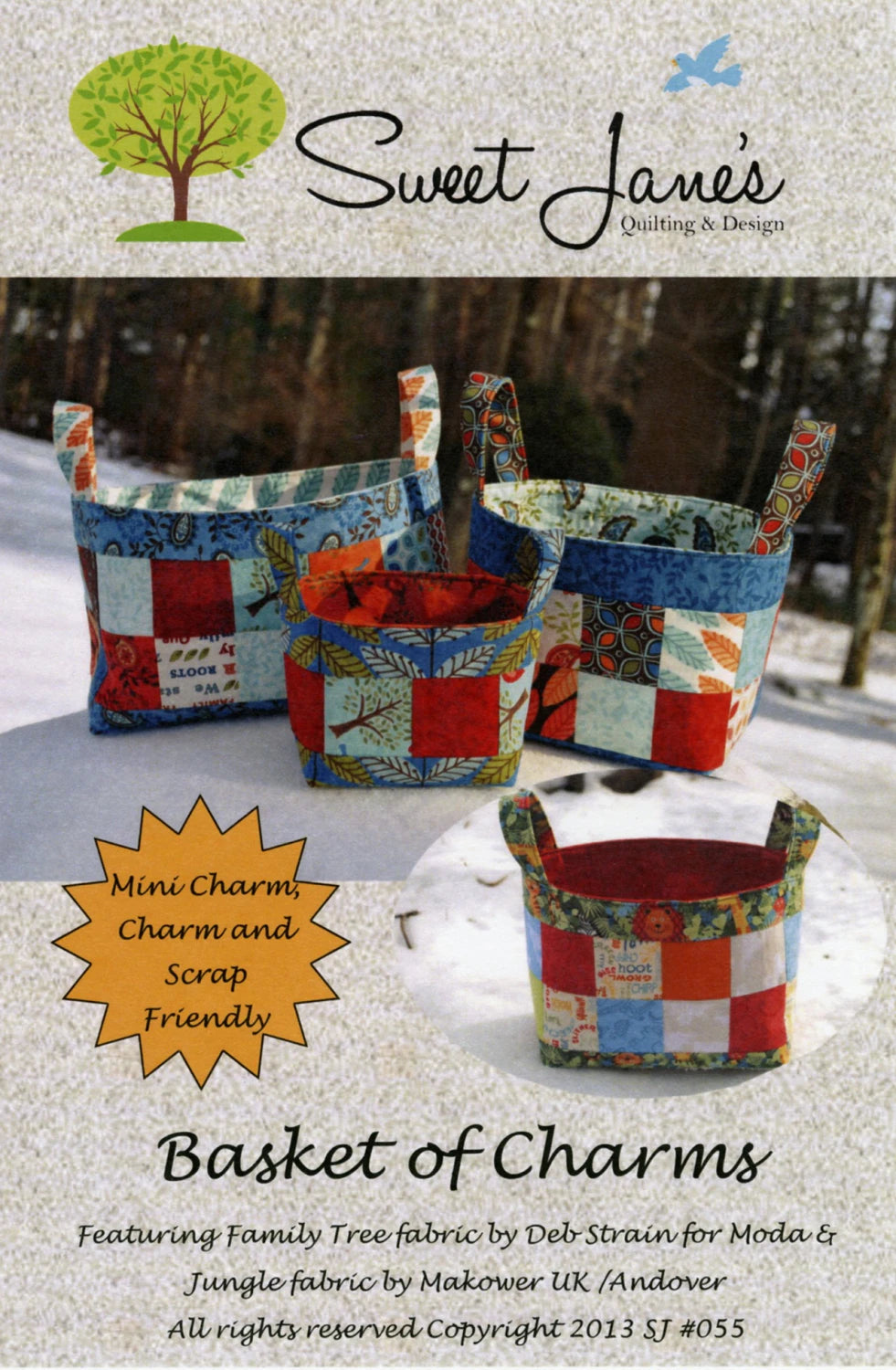 Basket of Charms Pattern by Sweet Jane's Quilting & Design