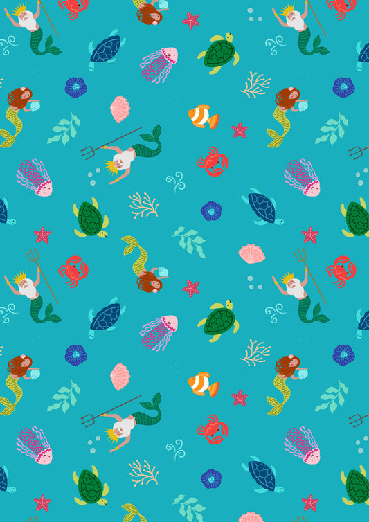 Small Things…Fairytales by Lewis & Irene : Mermaid Turquoise SM116