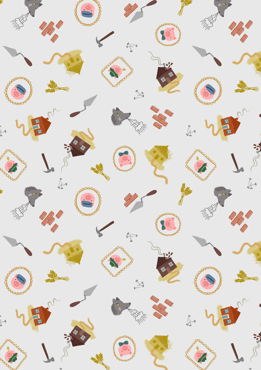 Small Things…Fairytales by Lewis & Irene : Piggies Grey SM117