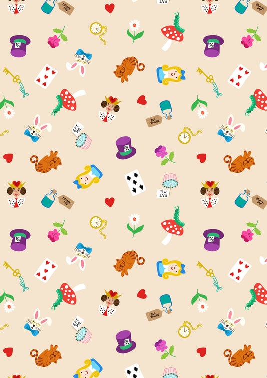 Small Things…Fairytales by Lewis & Irene : Wonderland Dark Cream SM121