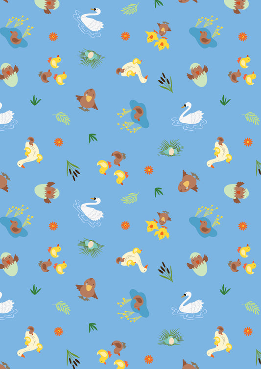 Small Things…Fairytales by Lewis & Irene : Ugly Duckling Light Blue SM124