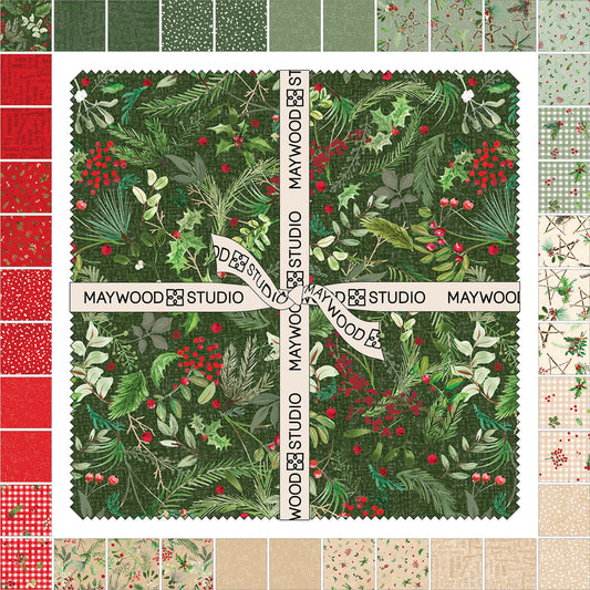 Winter Wreaths by Maywood Studio Collection - Layer Cake (Expected July 2025)