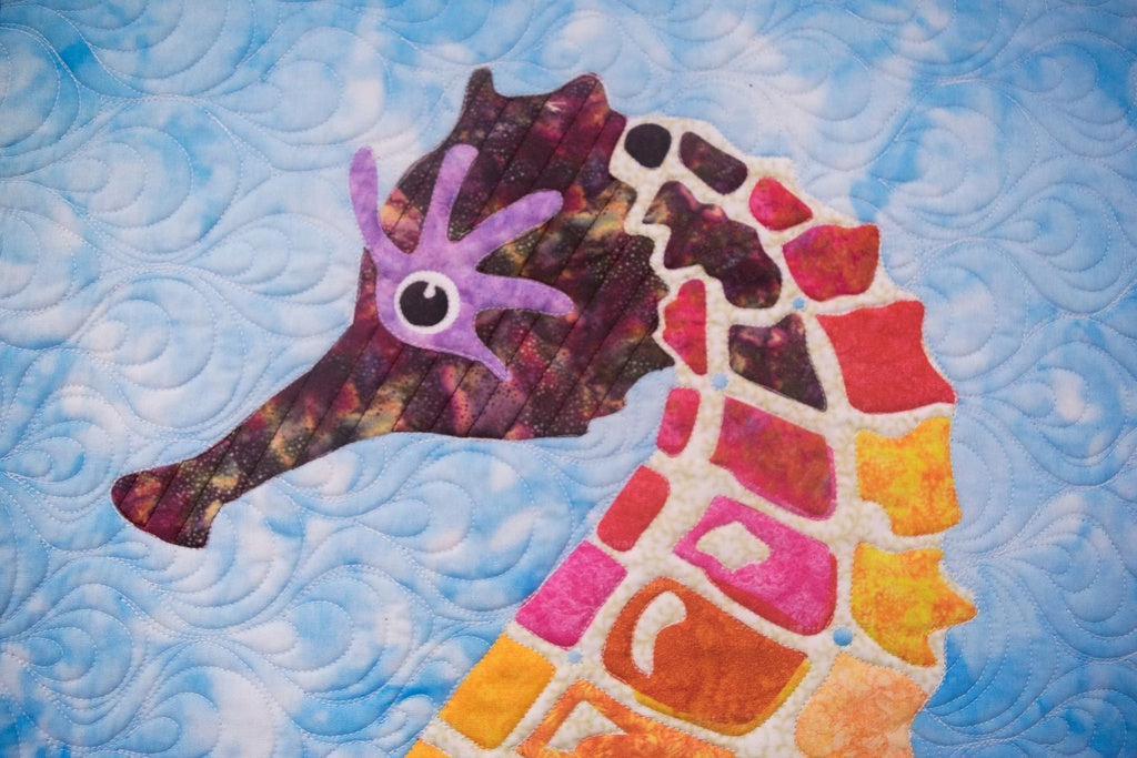 Serenity Seahorse by Madi Hastings # LCQF896399 - Kit  -  Special Order