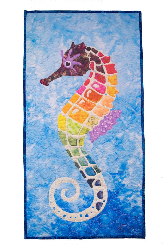 Serenity Seahorse by Madi Hastings # LCQF896399 - Kit  -  Special Order