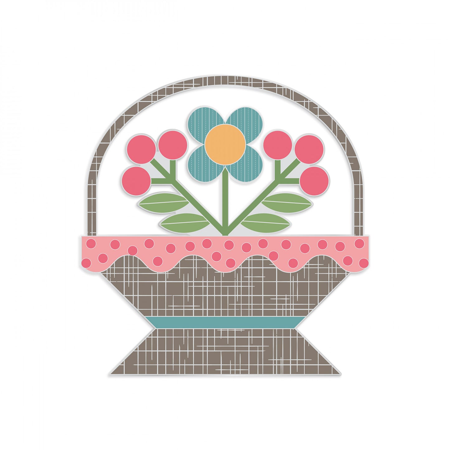 Flower Basket Needle Minder # ST-39770 - Special Order  - Expected 12-11-2024