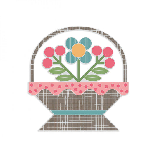 Flower Basket Needle Minder # ST-39770 - Special Order  - Expected 12-11-2024