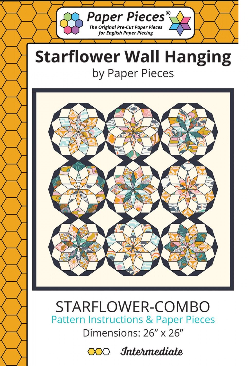 Starflower Wall Hanging Pattern and Piece Pack # STARFLOWER-COMBO - Special Order