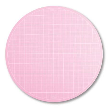 Sue Daley Round Rotating Cutting Mat 16 in Pink - Special Order