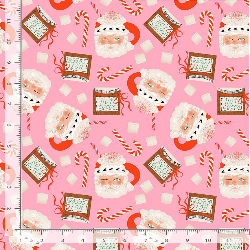 Holly Jolly by Dear Stella : Santa Mugs Flamingo STELLA-DFG3183 (Estimated Ship Date May 2025)