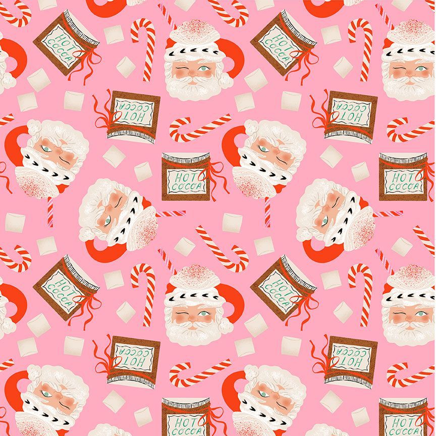 Holly Jolly by Dear Stella : Santa Mugs Flamingo STELLA-DFG3183 (Estimated Ship Date May 2025)