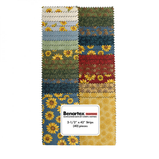 Sunflower Days by Cheryl Haynes 2.5" Strips - Special Order (Expected Arrival March 2025)