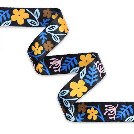 Clip-Art Floral Webbing 1-1/2in x 3 yd # STWMD-CLIP-3YD - Special Order