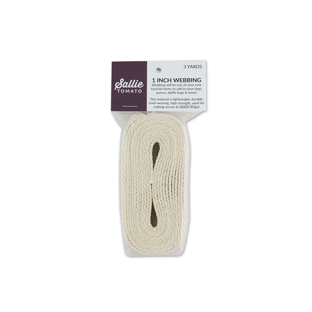 Beige Webbing 1in x 3 yd # STWSM-BEIG-3YD - Special Order