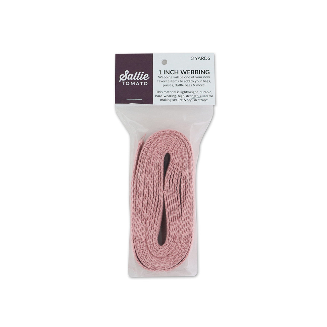 Rose Webbing 1in x 3 yd # STWSM-ROSE-3YD- Special Order