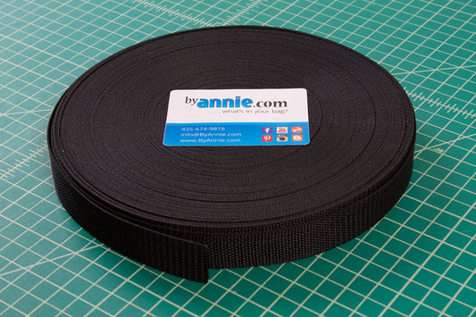 Strapping 1in Black 50 yards # SUP1641B50YD - Special Order