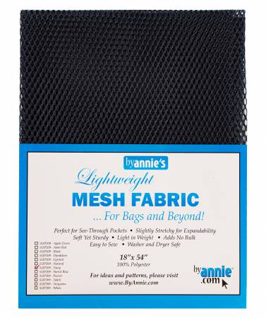 Lightweight Mesh Fabric Navy 18x54in # SUP209-NVY - Special Order