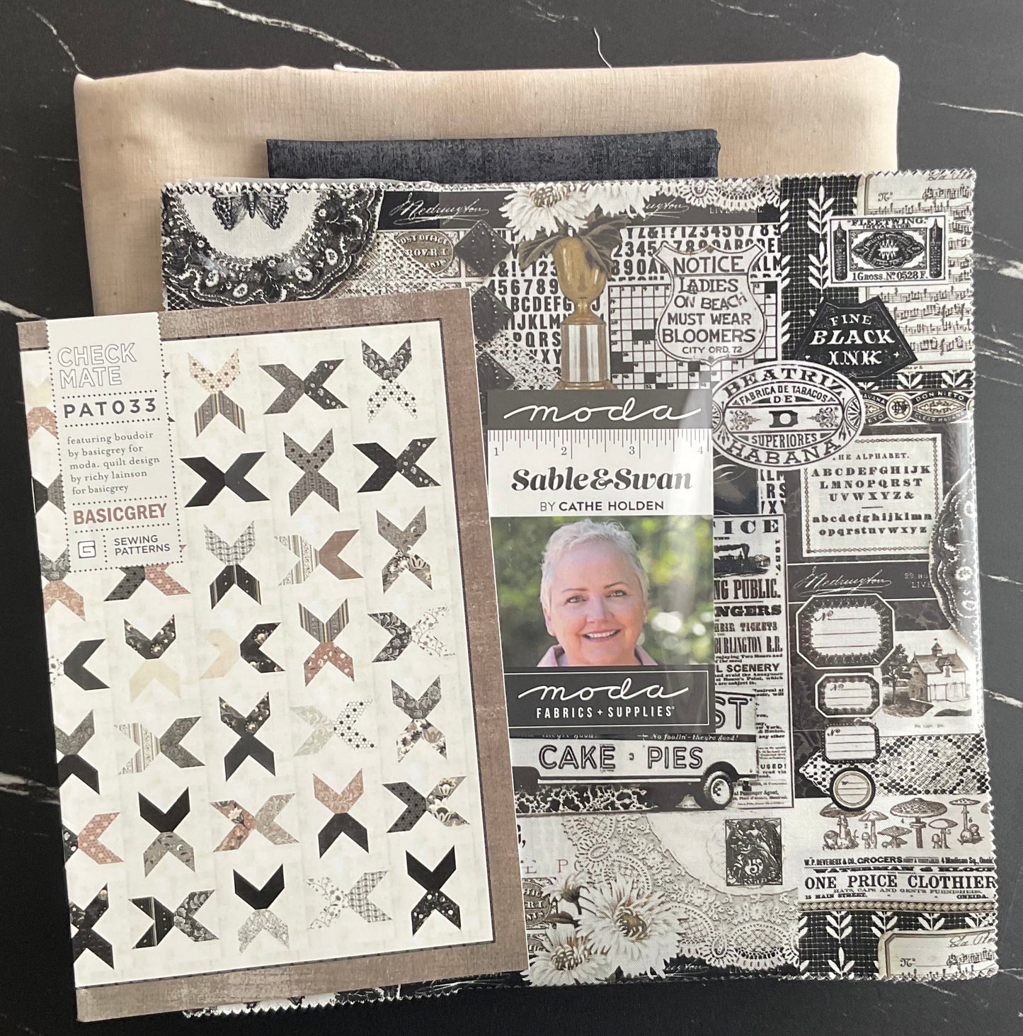 Sable & Swan by Cathe Holden - Check Mate Quilt Kit