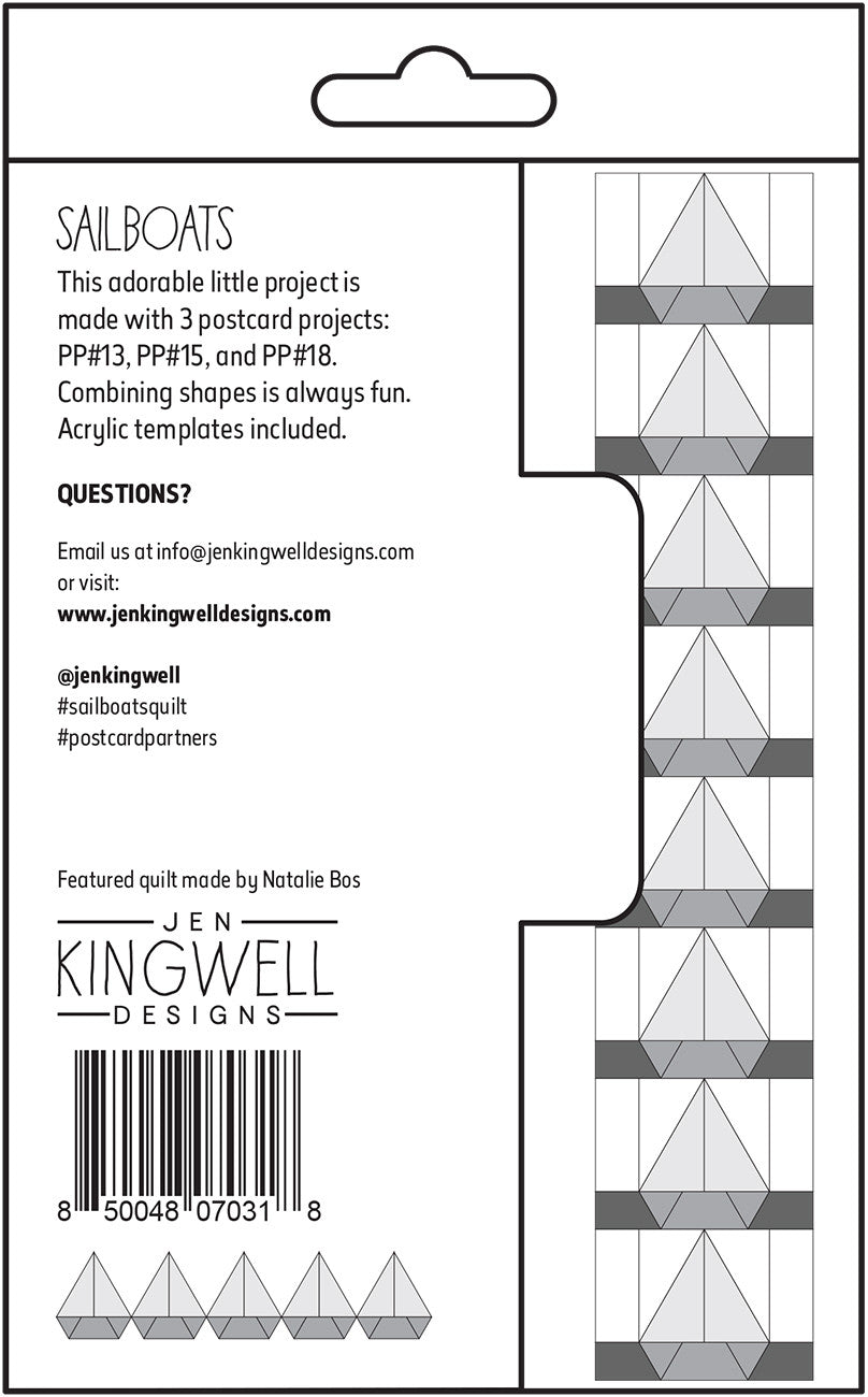Sail Boats Postcard Partner by Jen Kingwell Designs - Special Order