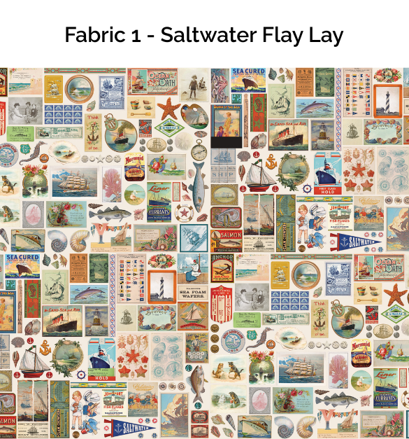 Saltwater by Cathe Holden : Patchwork Duffle Kit - One Fabric Version