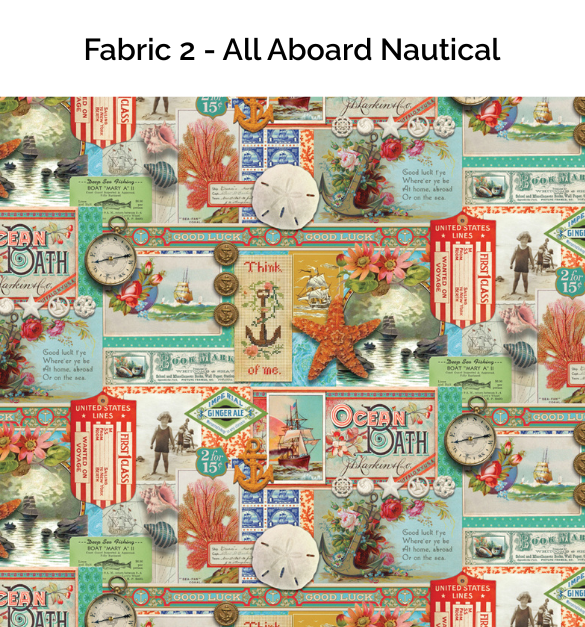 Saltwater by Cathe Holden : Patchwork Duffle Kit - One Fabric Version