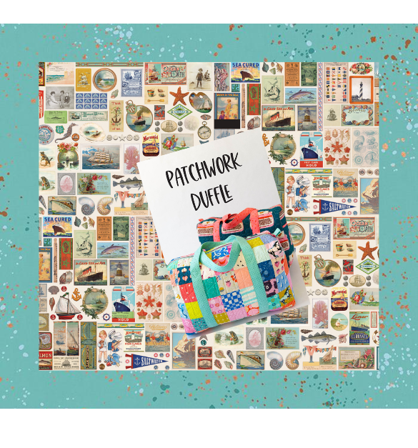 Saltwater by Cathe Holden : Patchwork Duffle Kit - One Fabric Version