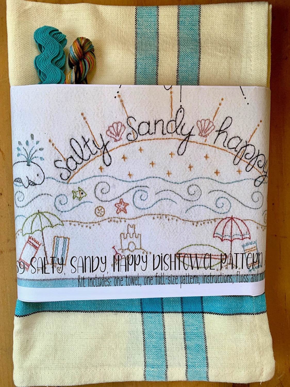 Salty Sandy Happy Dishtowel Kit # BR269K - Special Order - Expected 11-1-24