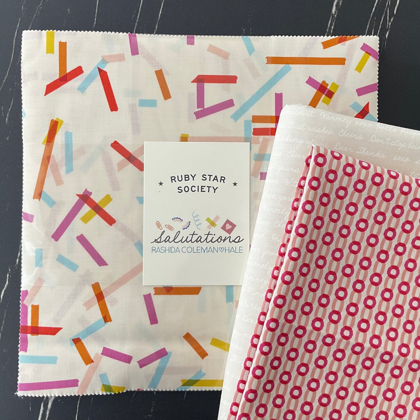 Salutations by Rashida Coleman-Hale - Bookmarks Quilt Kit