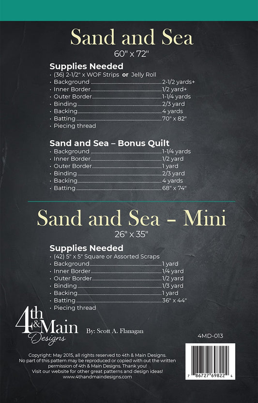 Sand And Sea Quilt Pattern by 4th & Main