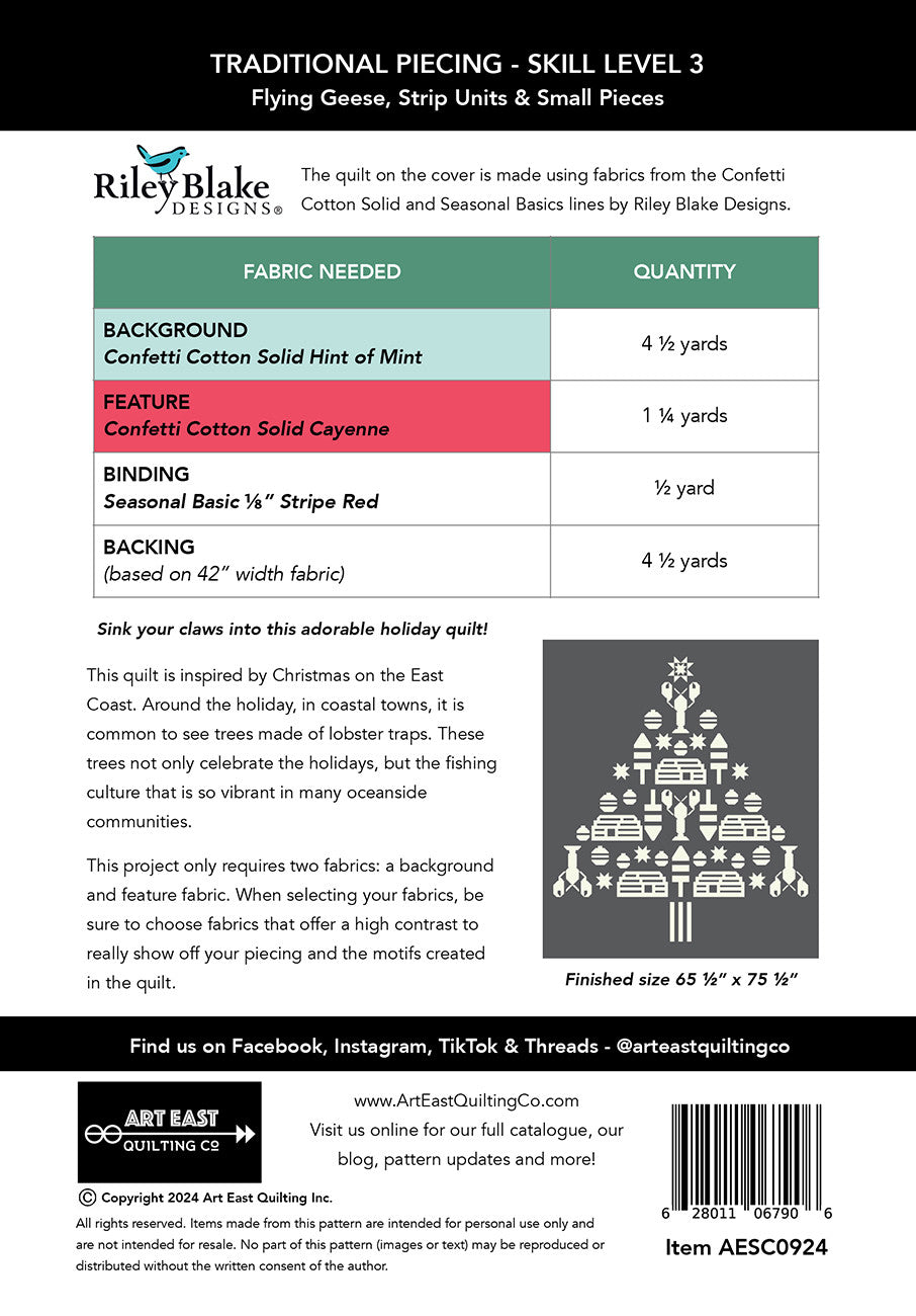Sandy Claws Quilt Pattern # AESC0924 - Special Order