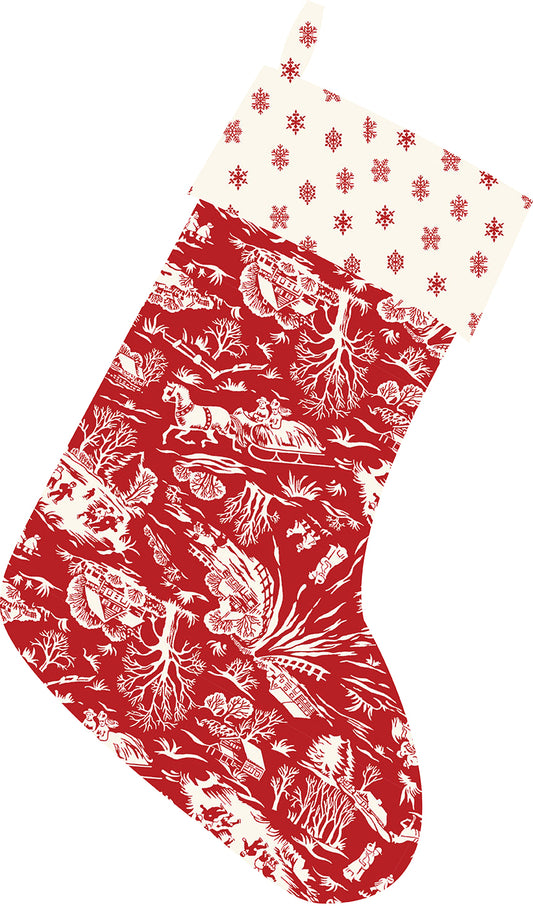 Winter in Snowtown by Stacy West : Santa Socks Kit - Red