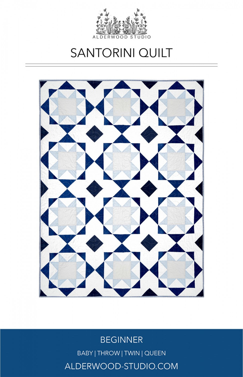 Santorini Quilt Pattern by Alderwood Studio
