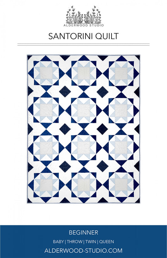 Santorini Quilt Pattern by Alderwood Studio