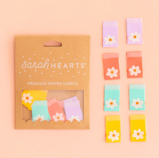 Sarah Hearts Labels : Daisy Multipack