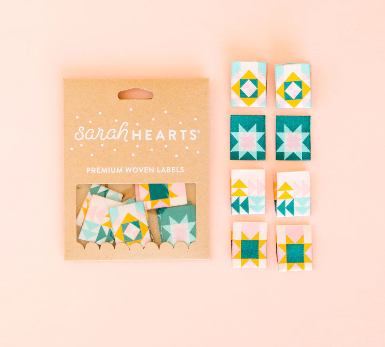 Sarah Hearts Labels : Quilt Block Multipack