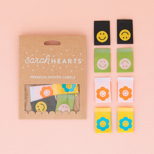 Sarah Hearts Labels : Smiley Multipack # SH-LP210