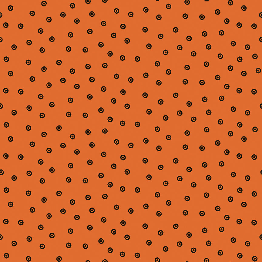 Scary Scraps by J. Wecker-Frisch : Dress Dots Orange C17609-ORANGE