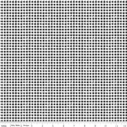 Scary Scraps by J. Wecker-Frisch : Faded Gingham Black C17614-BLACK