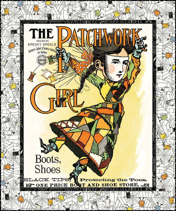 Scary Scraps by J. Wecker Frisch : Free PDF Patchwork Girl Panel Quilt Pattern