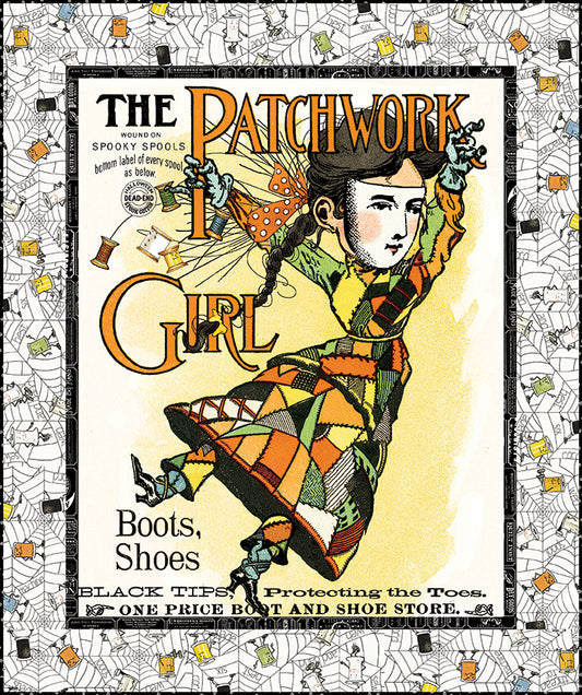 Scary Scraps by J. Wecker Frisch : Free PDF Patchwork Girl Panel Quilt Pattern